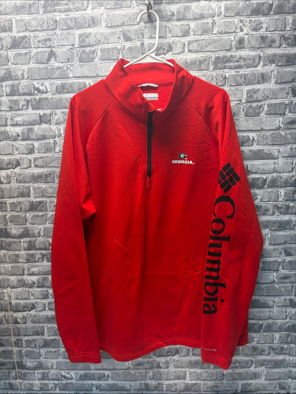 Georgia Bulldogs Columbia Red Georgia 1/4-Zip Pullover